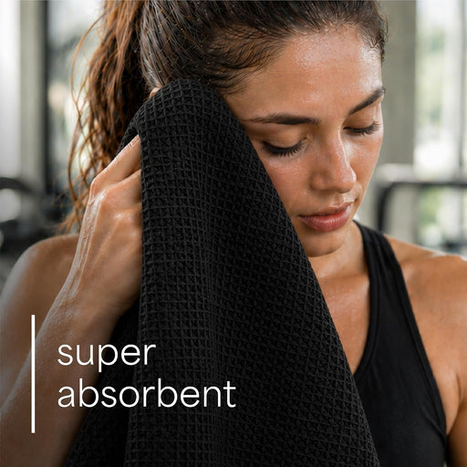 Microfiber Gym Towels, 6 Pack, 16" x 27"