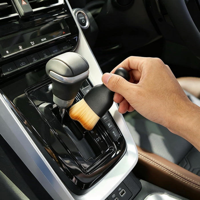 Car Duster Brush, Soft Car Interior Detailing Kit, Easy to Clean Interior Brush, Exterior Cleaning Tool, Auto Detailing Brushes for Dashboard, Air Vents, Seat Crevices, Skylight, Wheels & Tires