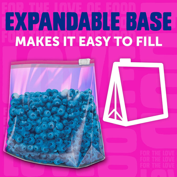 Gallon Food Storage Slider Bags, 68 Count