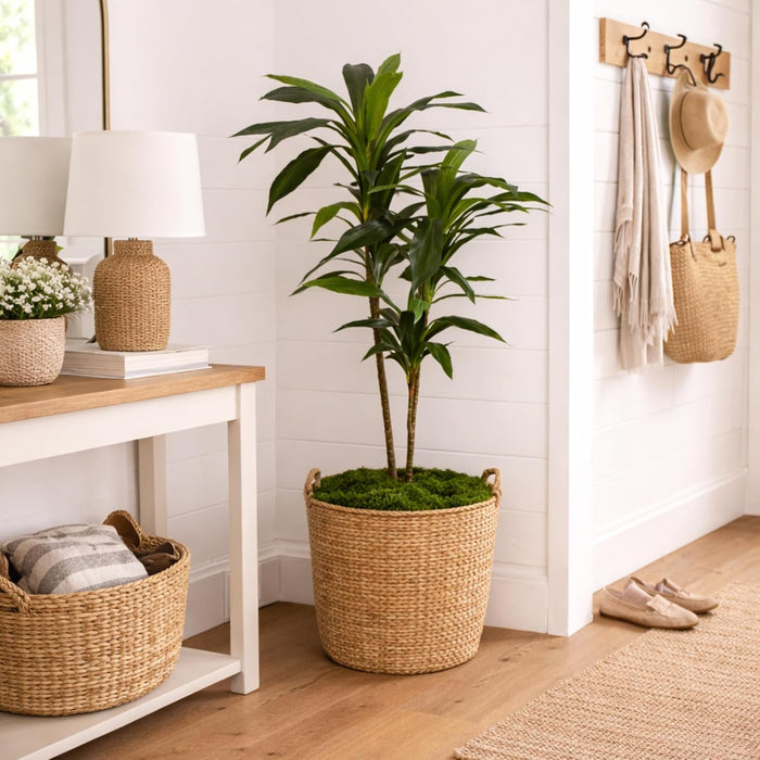 48 in Artificial Dracaena Real Touch Plant with Pot