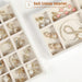 Earring Organizer 5 Drawers Acrylic Jewelry Box for Women, Warm White