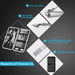 Manicure Set 18Pcs Stainless Steel Nail Clippers Set with Case Black