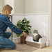 High-Sided Stainless Steel Cat Litter Box