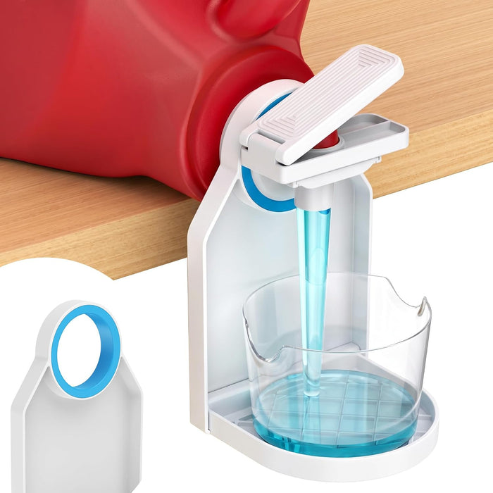 Laundry Detergent Dispenser Cup Holder,Nozzle Upgraded Labor Saving Switch Easily No More runny or Messy Laundry Deterge