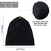 Silk Satin Lined Bonnet Sleep Cap - Adjustable Stay on All Night Hair Wrap Cover Slouchy Beanie for Curly Protection Women and Men Solid Black