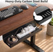 Under Desk Cable Management Tray (16.5 in, Metal, Black)