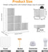Closet Organizers and Storage, 6 Cube Storage Organizer, White