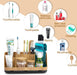 Bathroom Organizers and Storage - Detachable 7 Slots Kids Electric Toothbrush and Toothpaste Holde Drainage for Bathroom
