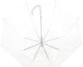 Clear Umbrella for Rain, Round Bubble Umbrella for Wedding, With Wide Coverage (35" Canopy Diameter), Auto Open, Strong Fiberglass Frame, Steel Shaft, Spoke Protectors for Safety