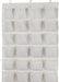 24 Medium Mesh Pocket Over-the-Door Hanging Shoe Organizer, Space Saving Shoe Storage, Light Grey