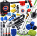 63PCS Car Wash Cleaning Kit,Car Wash Brush with Long Handle,Car Detailing Kit with Foam Gun,Car Cleaning Supplies,Handheld Vacuum, Car Detailing Kit (63PCS)