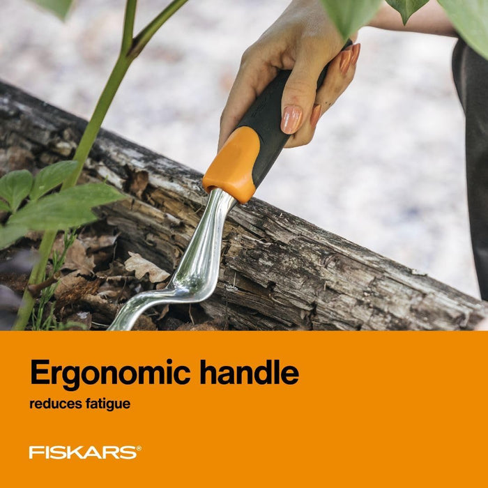 Fiskars Ergo Garden Hand Weeder Tool, Heavy Duty for Removing Weeds & Roots