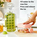Touch-Free Ice Cube Bottle with Storage Bin