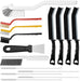 Crevice Cleaning Brush, Multifunctional Grout Brush and Straw Brush, 15 Pcs