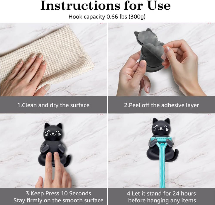 Cute Sloth Razor Holder for Shower Wall, Cat Lover Bathroom Decor