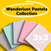 Post-it 100% Recycled Super Sticky Notes, 3 x 3 in, Pastels, 5 Pads