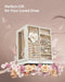 Jewelry Box Organizer, 360° Rotating, 5 Drawers, Cloud White
