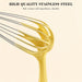 3-Pack Stainless Steel Whisk Set, Kitchen Utensils for Cooking