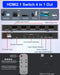 Hdmi Switcher 4 in 1 Out - New 8K@60Hz 4K@240Hz/144Hz/120Hz HDMI Splitter with Remote Support 3D/HDR/HDCP2.3, for PS5/4 