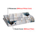 Three-Piece Blue Floral Duvet Cover Set