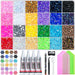 35000 Pcs Resin Jelly Rhinestones Kit, Multicolor 3mm Flatback Rhinestones with 4 Pcs B7000 Jewelry Glue & Tools, All-in