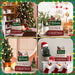 4 Pcs Christmas Table Decorations Wooden Stacked Block Santa