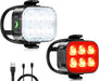 Bike Lights for Night Riding, Rechargeable Bike Light Front and Back
