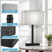 Touch Lamps for Nightstand Set of 2, Lamp for Bedroom Living Room with USB