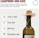 Howdy - 2-Pack Cowboy Hat Wine Stoppers – Fun Silicone Bottle Stoppers Keep Wine Fresh – Novelty Kitchen Gadgets & Cute 