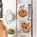 Orange Pumpkin Leaves Fall Kitchen Towels Set of 2 18x26 Inch