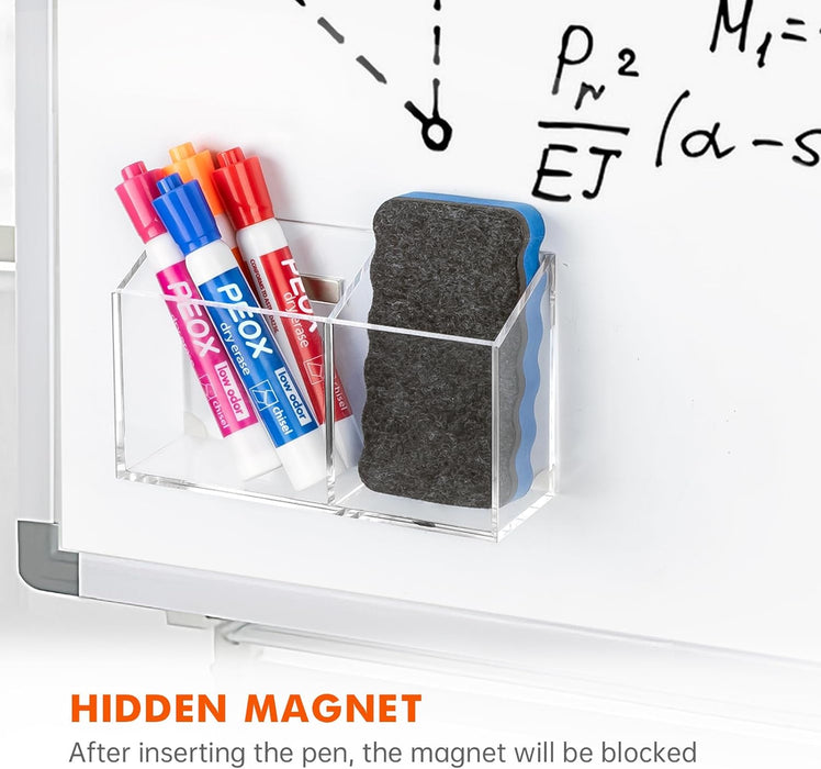 Magnetic Dry Erase Marker Holder for Whiteboard & Refrigerator