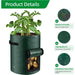 Six-Pack 10-Gallon Vegetable Grow Bags