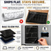 Black Magnetic Calendar for Refrigerator, Dry Erase Fridge Calendar