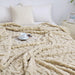 Fleece Throw Blanket for Couch, Fall Boho Blankets,50"x60" Khaki