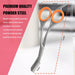 Eyebrow Scissors with Combs For Trimming and Shaping, Powder Steel, Gray