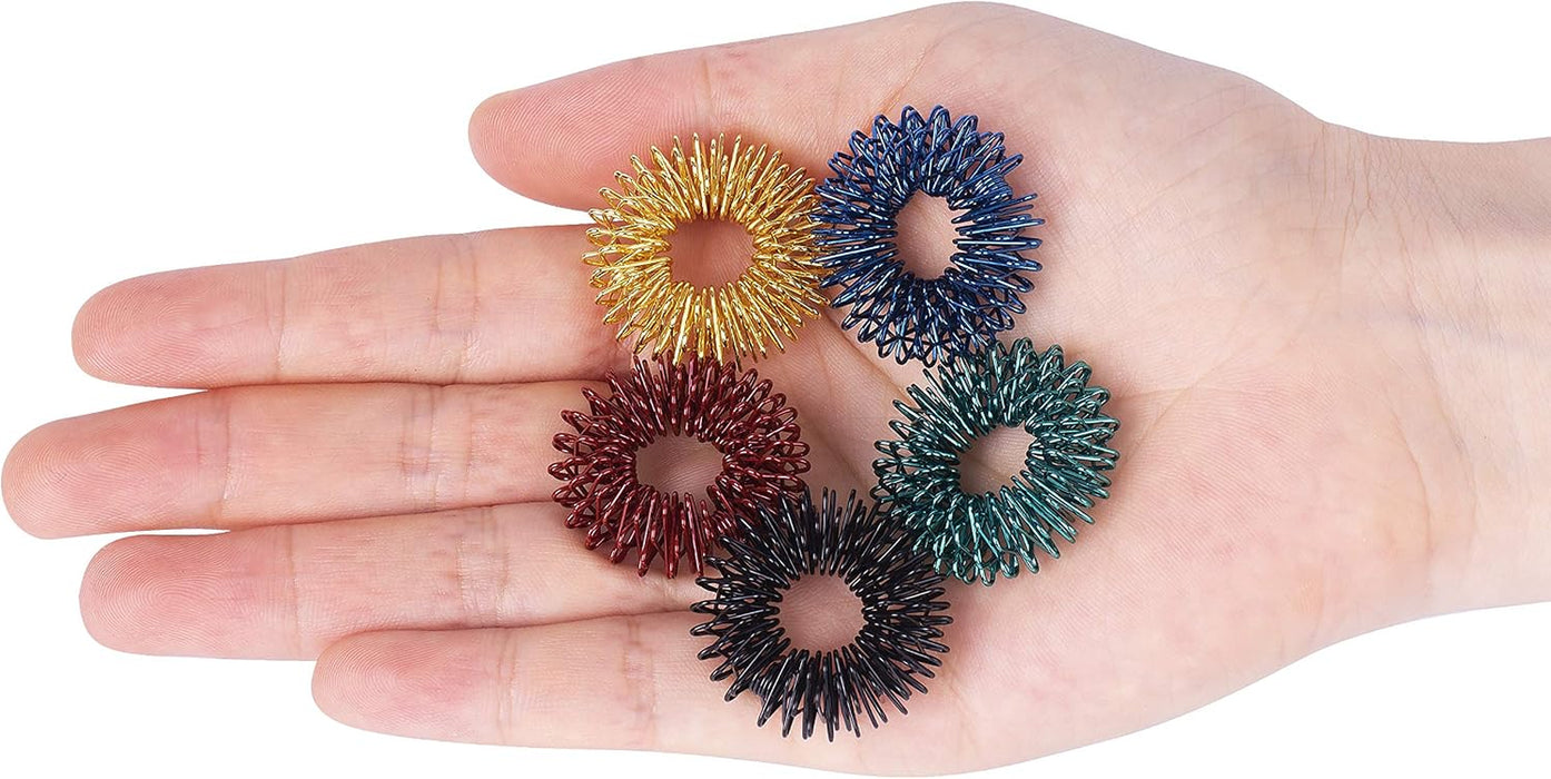 - Spiky Sensory Rings, 10 Pack, Jewel Tones