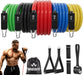 Resistance Bands with Handles, 150 lb Exercise Bands Set
