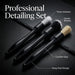 Car Detailing Kit 15PCS, Boar Hair Brushes,160g Gel, Swivel Glass Tool