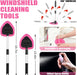 Windshield Cleaner Tool, 17Pcs Car Interior Detailing Kit, Detailing Brush, Towels, Duster, Car Cleaning Kit Interior fo