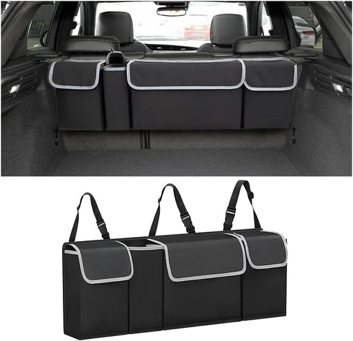 Car Trunk Organizer, Hanging Backseat Storage Bag, Black