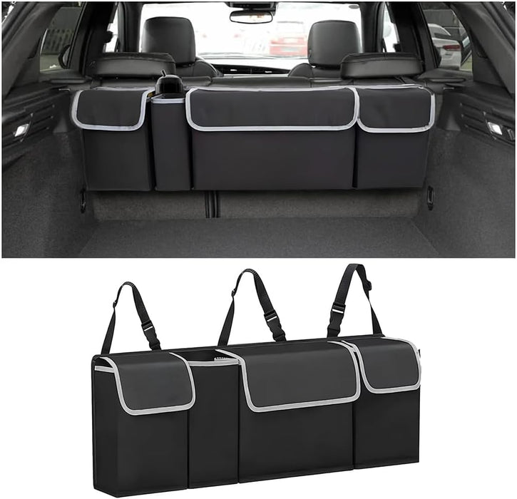 Car Trunk Organizer, Hanging Backseat Storage Bag, Black