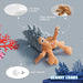 4 Packs Crinkle Squeaky Dog Toys for Aggressive Chewers, Tough Durable Stuffed Plush Rope Tug Puppy Chew Toy for Small M