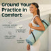 Retrospec Solana Yoga Mat 1" Thick w/Nylon Strap for Men & Women - Non Slip Exercise Mat for Home Yoga, Pilates, Stretch