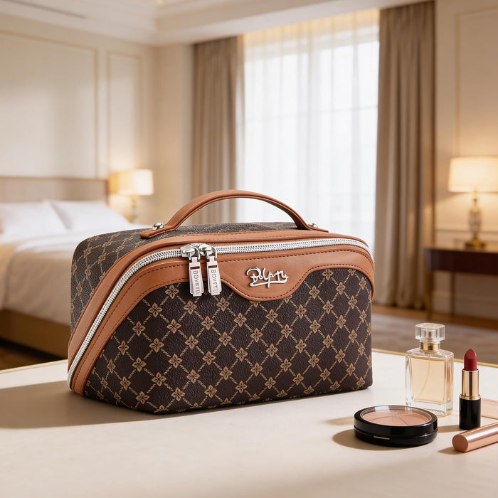 Travel Makeup Bag Cosmetic Bags for Women: 3-Piece Make up Bag Set