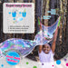 Giant Bubble Wands Kit: (4-Piece Set) | Incl. Wand, Big Bubble Concentrate and Tips & Trick Booklet | Outdoor Toy for Kids, Boys, Girls | Bubbles Made in The USA