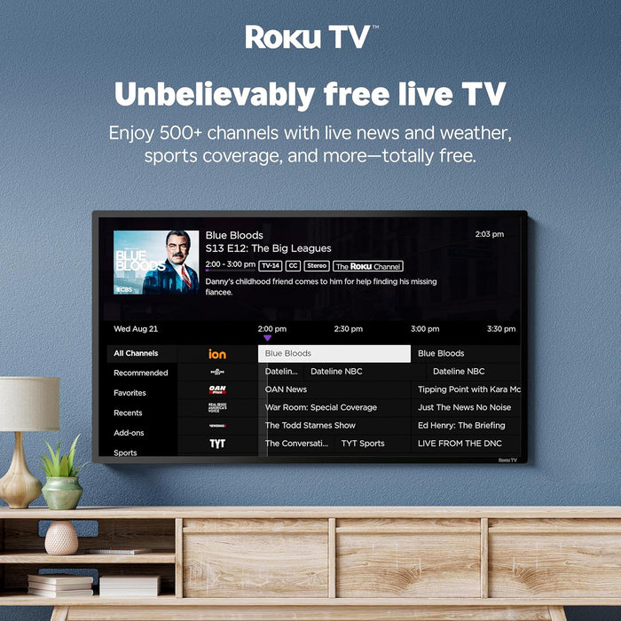 40-Inch Class A4 Series FHD 1080p Smart Roku TV with Alexa Compatibility (40A4NR) - Dolby Audio, Slim Bezel Design, Google Assistant