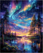 Starry Aurora Lake Puzzles for Adults 1000 Pieces,Interlocking No Dust