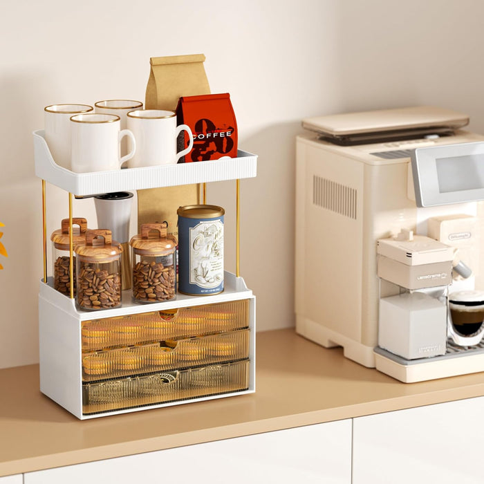 Arcylic 5-Tier Makeup & Skincare Organizer for Vanity, Bath