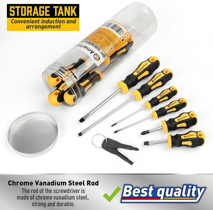 10-Piece Magnetic Screwdrivers Set