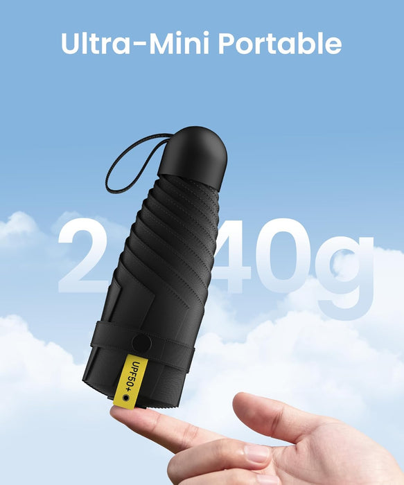 3 Pack Mini Travel Folding Umbrella,UPF 50+ UV Compact Portable Sun